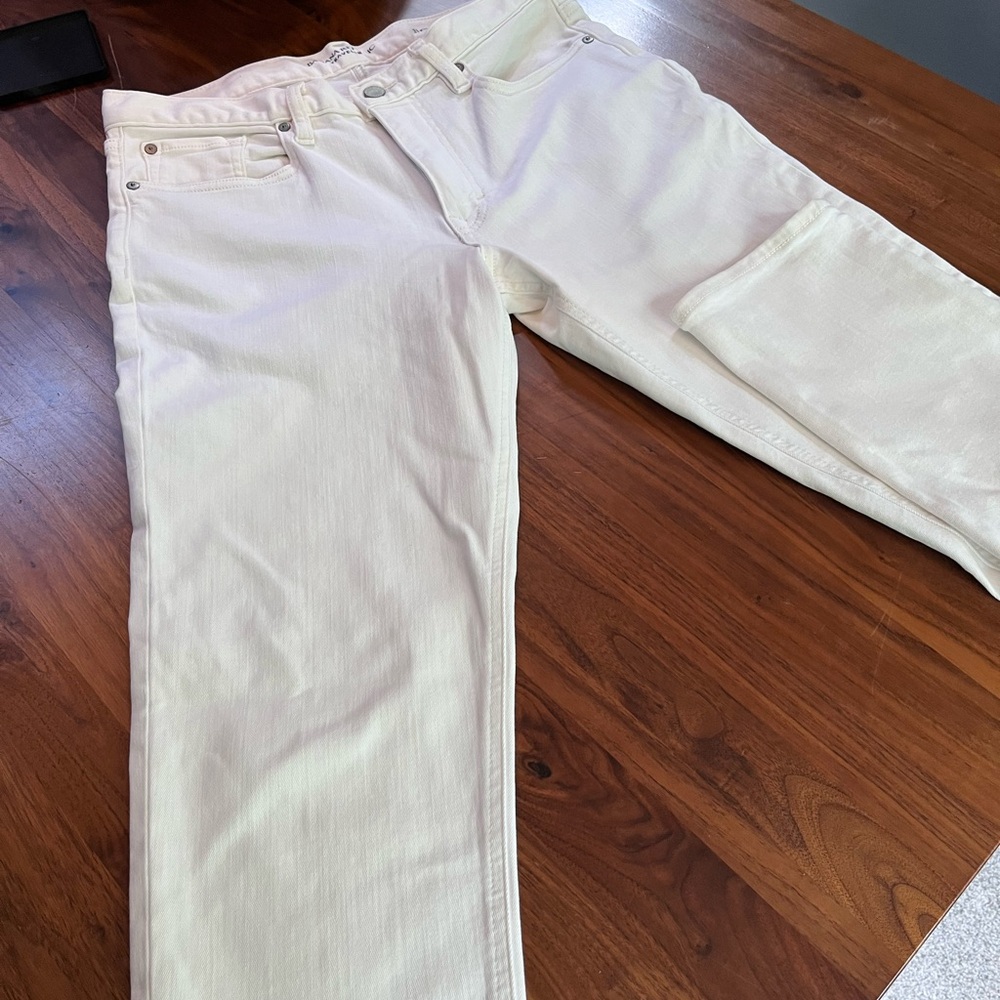 Banana Republic White Traveler Jeans